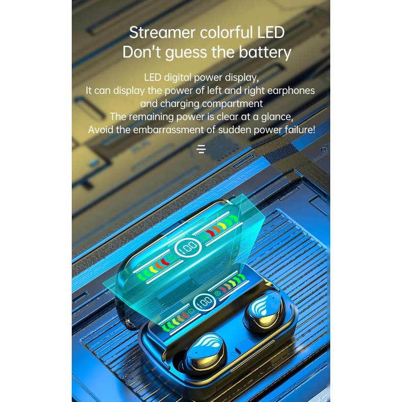 Tai Nghe Không Dây tws m27 bluetooth 5.3 Chống Nước