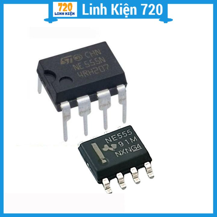 NE555 SOP8 / DIP8 - ic tạo xung dao động