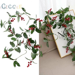 Artificial Berry Vine Plastic Christmas Decoration Foam Ornament Red+green
