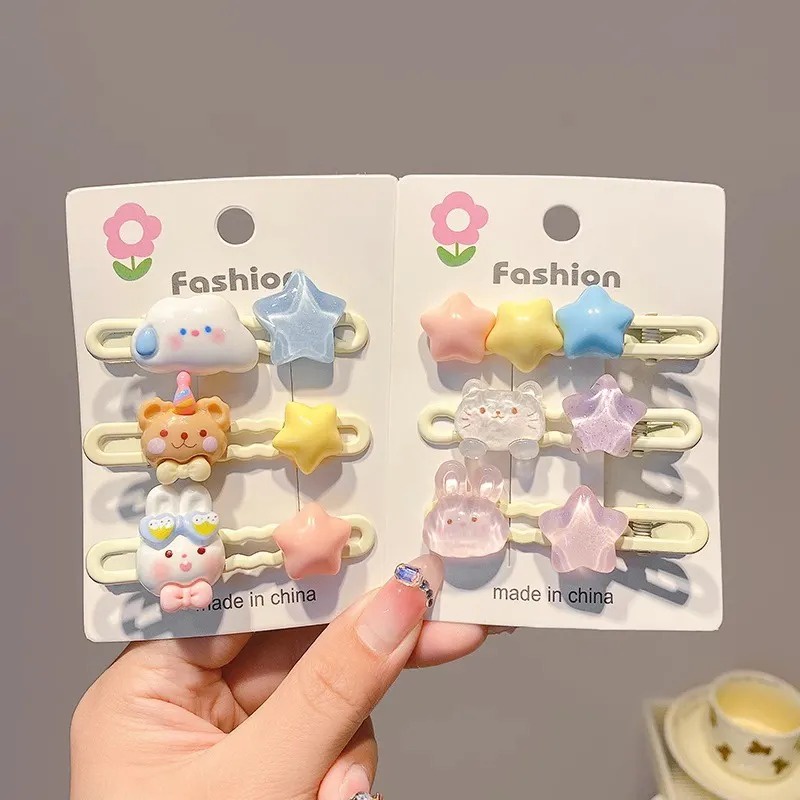 Dễ Thương Kẹp Tóc Hình Ngôi Sao Thỏ Nhỏ Xinh Xắn Cho Nữ