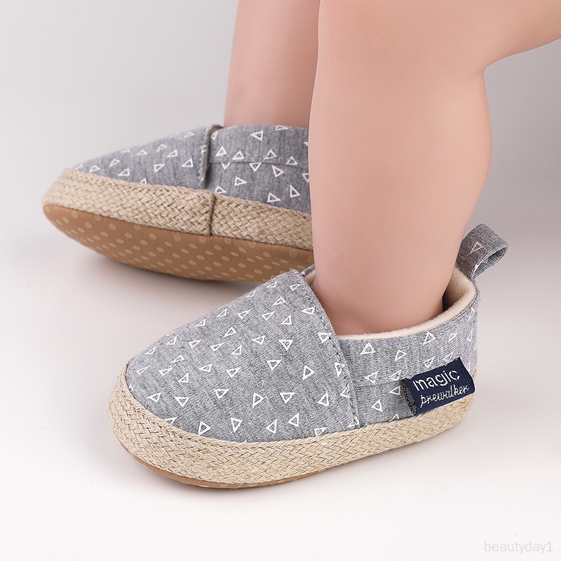 Giày Đế Mềm Chống Trượt Thoải Mái In Họa Tiết retro Đơn Giản Cho Bé