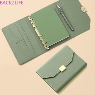 Back2life sổ tay bìa bằng da pu cỡ a5 a6 tiện dụng cho văn phòng