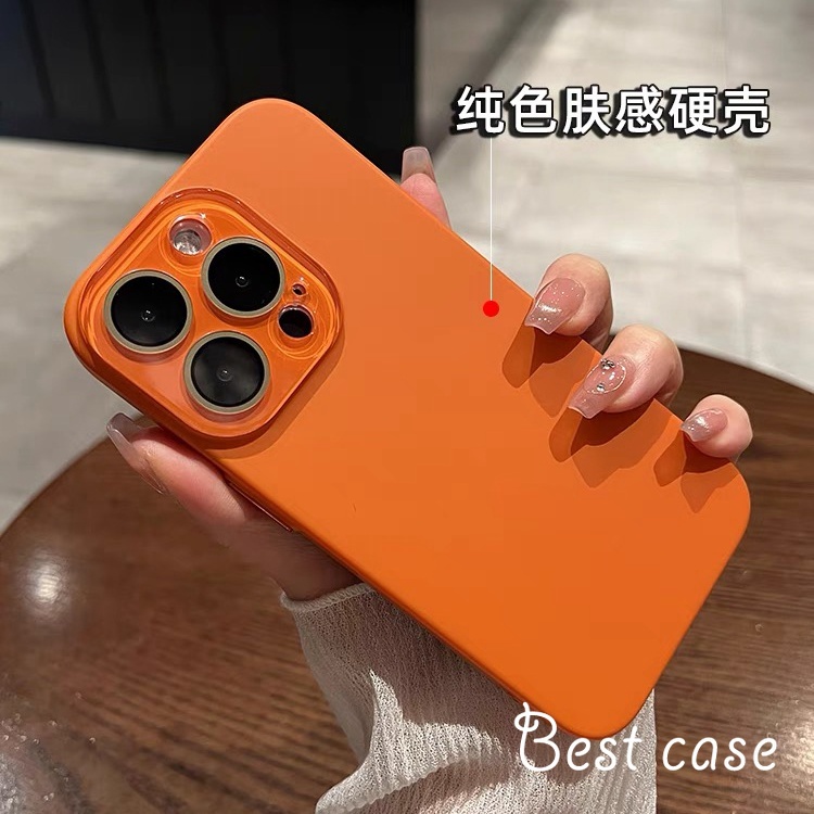 Ốp Điện Thoại Cứng Siêu Mỏng Bề Mặt Nhám Màu Nâu / Nâu Cho iphone 11 12 13 14 15 pro max 11pro 15plus
