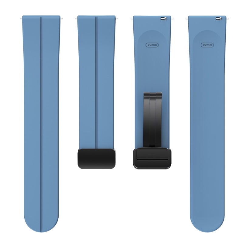 Cclcc 20mm 22mm silicone magnetic folding buckle strap cho huawei gt3 pro band cho galaxy watch 6/6 classic 5 4 3 gear s