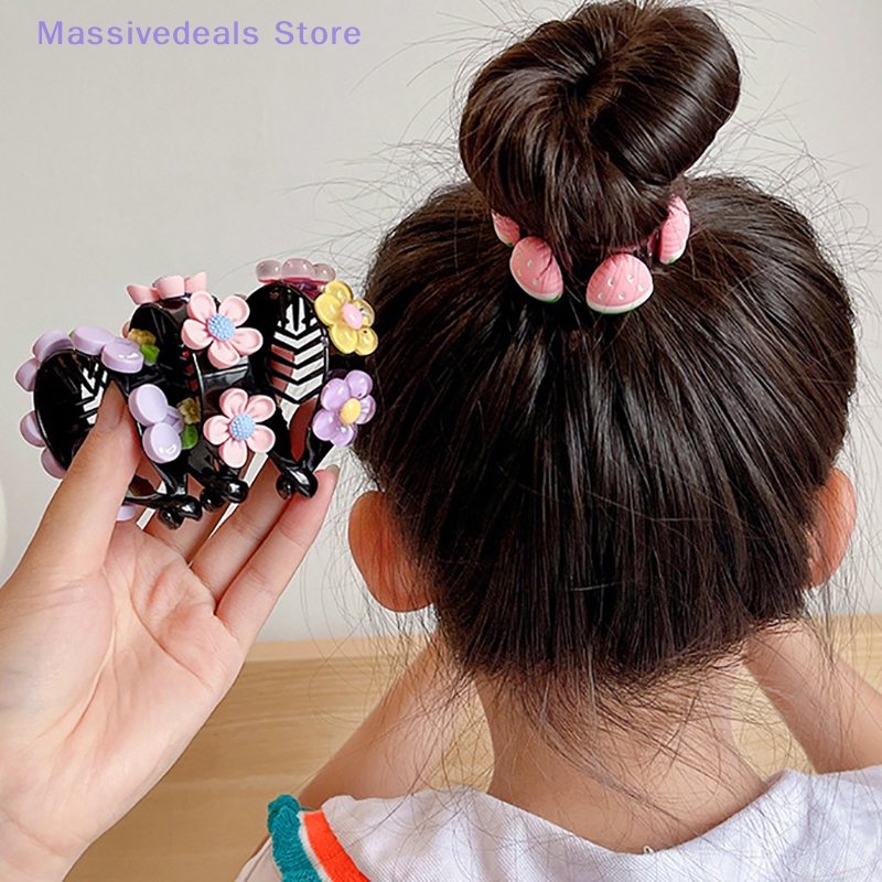 Kẹp Tóc Cỡ Lớn Hình Hoa Hoạt Hình Dễ Thương Cho Nữ Mới