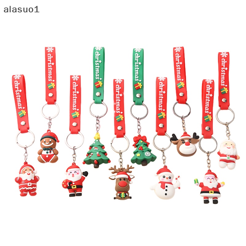 Móc Khóa Ba Lô / Móc Khóa Trang Trí Túi Xách Hình Ông Già Noel Hoạt Hình Dễ Thương xmax
