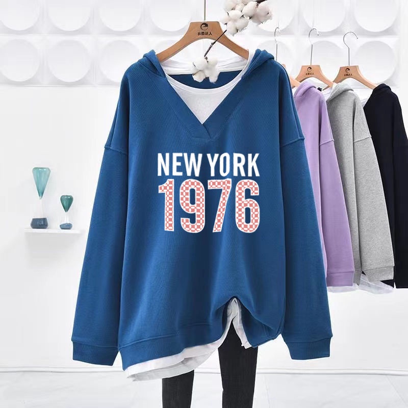 Áo Hoodie Nữ oversized Tay Dài c12260