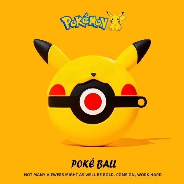 Vỏ Bảo Vệ Hộp Sạc Tai Nghe airpods pro1 / 2 3 generation air podspro2 Hình Quả Bóng Pokemon pokémon