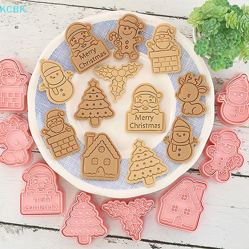 Khuôn Nhựa Làm Bánh Quy 3d Chủ Đề Giáng Sinh