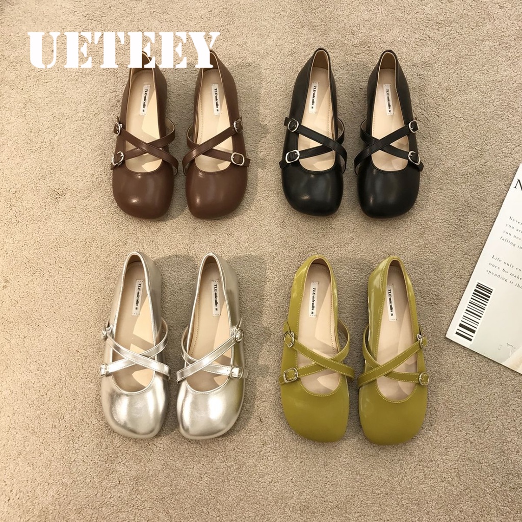 UETEEY giày búp bê giày lolita nữ giày mary jane Thoải Mái Xinh Xắn  Màu sắc đa dạng Đế linh hoạt Độ bền cao Hợp thời FLF23A0NZE 42Z231019