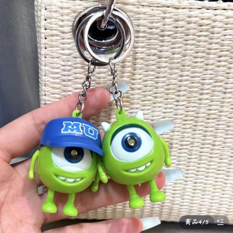 Móc khóa nói chuyện đại học quái vật dễ thương và vui nhộn với đôi mắt to cho i love you với đèn phát sáng và âm thanh đồ chơi thể hiện món quà tình yêu cho bạn gái yk