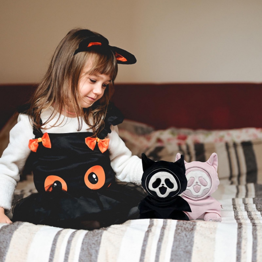 Gối Bông Mềm Mại Hình Ma Quái Phát Quang Trong Phim halloween 23cm Làm Quà Tặng halloween