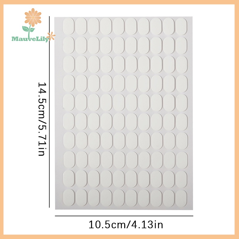 Set 100 Băng Keo Hai Mặt Bằng acrylic Trong Suốt Dùng Trưng Bày Móng Nghệ Thuật