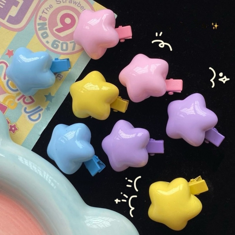 We flower 1 Kẹp Tóc Hình Bọt Biển Hoạt Hình Dễ Thương Phong Cách Hàn Quốc Cho Nữ