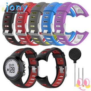 Dây đeo silicon mềm hai màu cho đồng hồ suunto quest m1 m2 m4 m5 m series