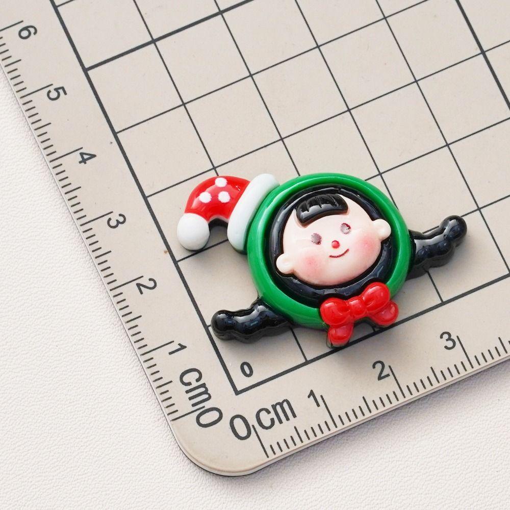 Set 5 Kẹp Tóc Nhựa Hình Ông Già Noel / Thỏ / Cây Thông / Người Tuyết Hoạt Hình Giáng Sinh