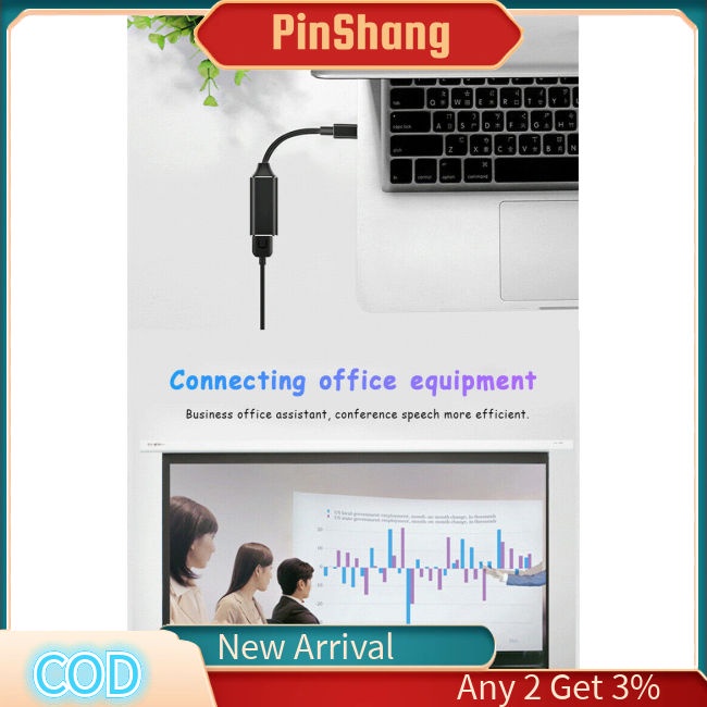 Pinshang Bộ Chuyển Đổi type-c Sang hdmi hd tv usb-c 4k Cho pc / laptop / Điện Thoại Di Động