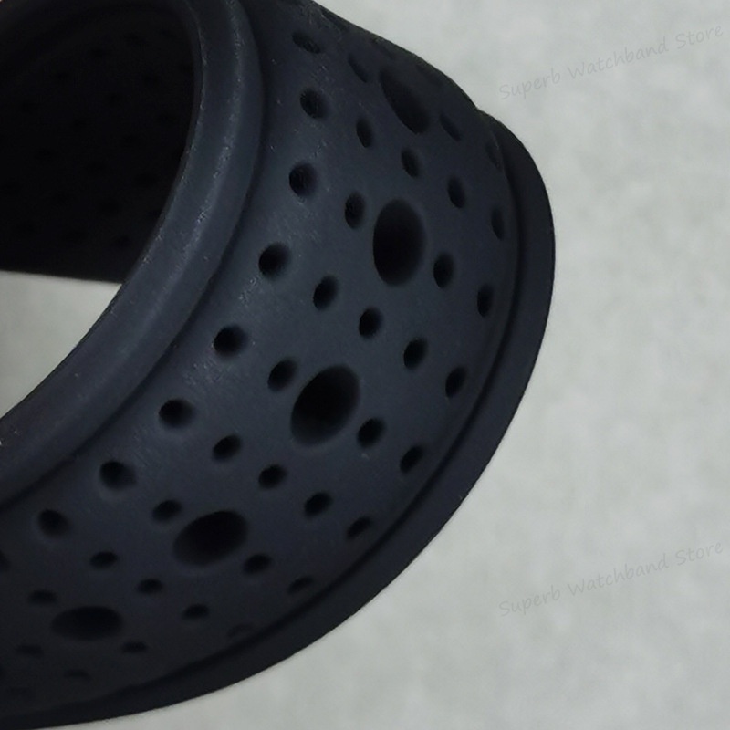 Dây Cao Su Silicon Mềm Thoáng Khí Chống Nước Nhiều Màu 20mm 22mm 24mm Cho Đồng Hồ seiko srp777j1