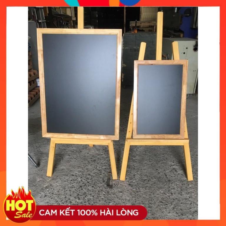 BẢNG ĐEN menu viết phấn khung gỗ thông  cao cấp xóa sạch đủ kích thước