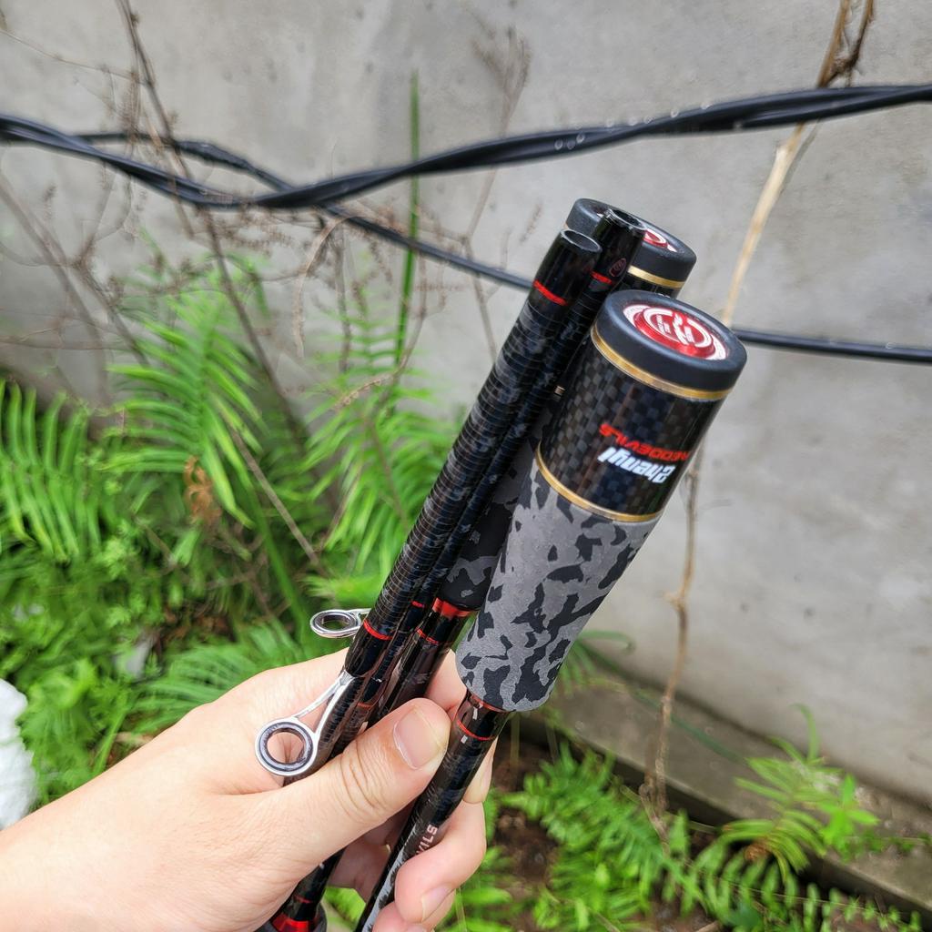 Cần câu lure cao câp Red Devil carbon xoắn X toàn thân CM42