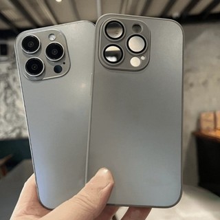 Mới Ốp Điện Thoại Mặt Kính Cường Lực Màu Nhám In Chữ ag Bằng Titan Cho iphone 15 14 13 12 11 pro max 11 pro
