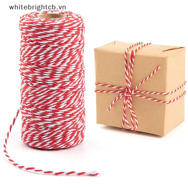 Cuộn Dây Thừng cotton 100m Dùng Gói Quà Giáng Sinh