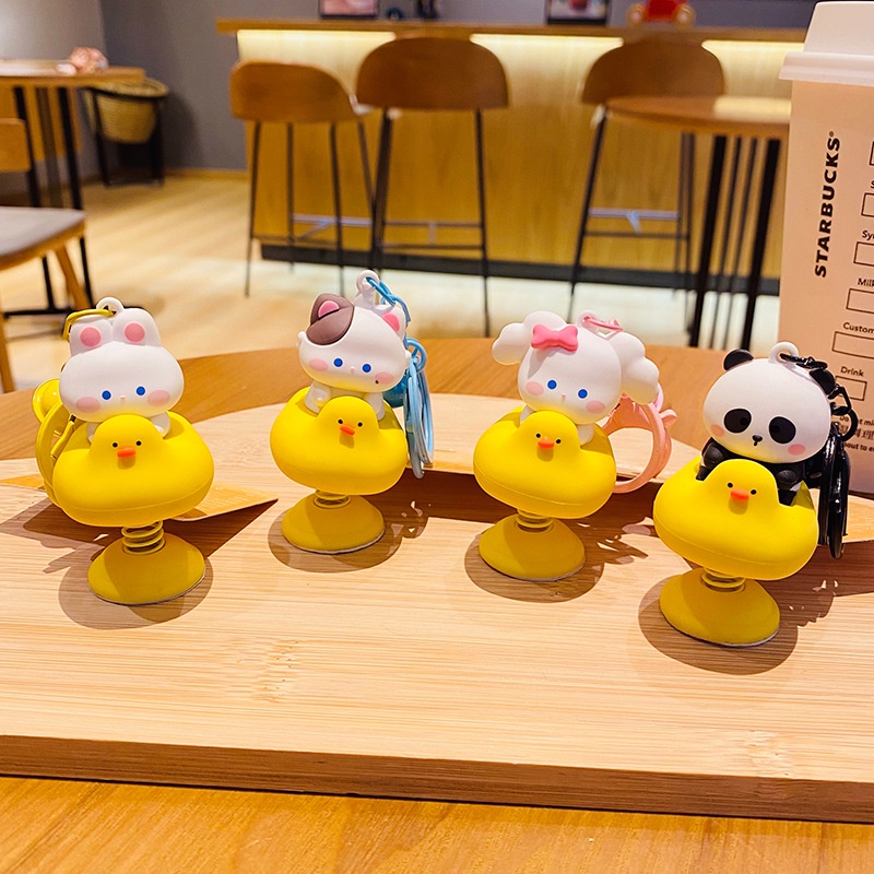 Hoạt Hình Móc Khóa Lắc Tạo Hình Thú Cưng Dễ Thương