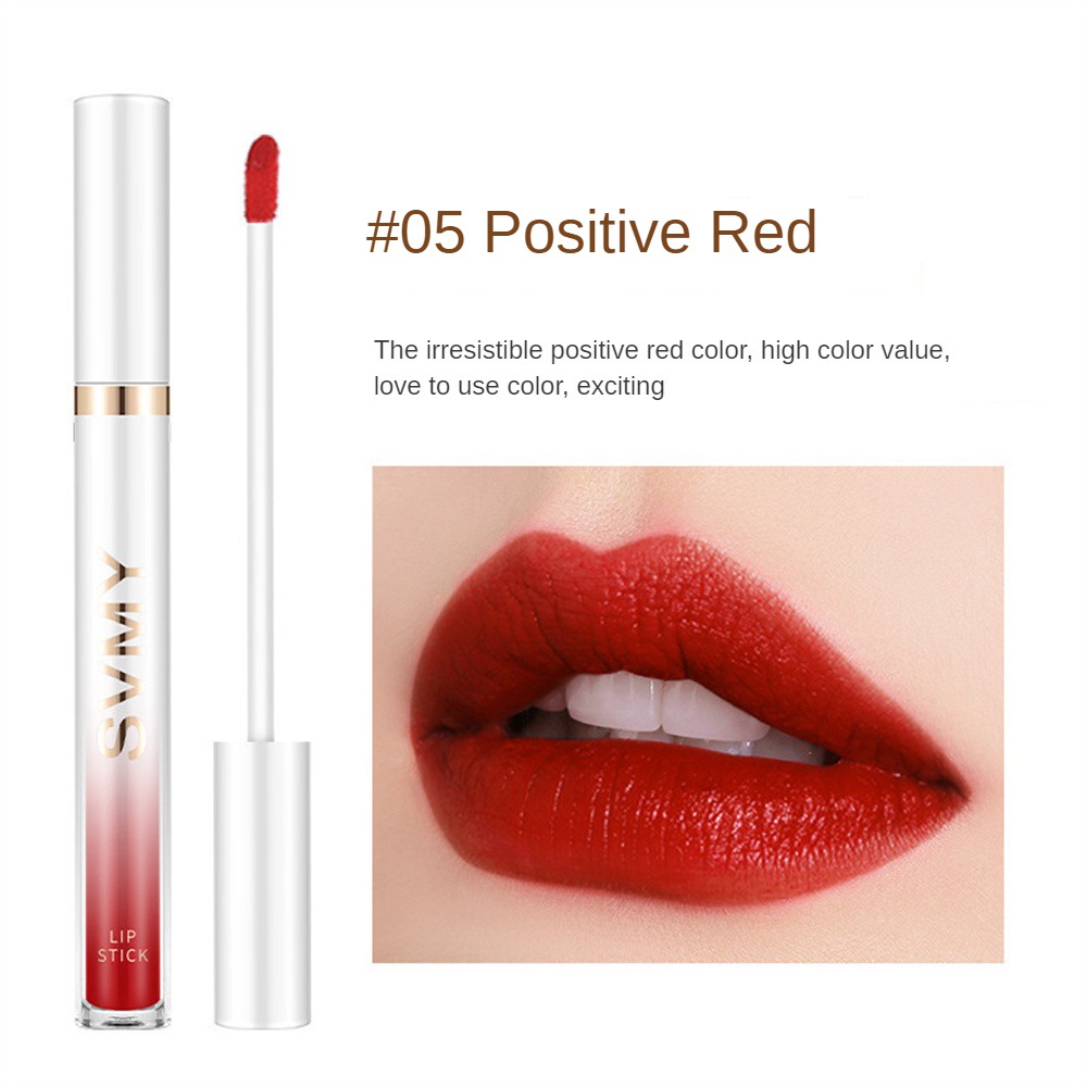 Son Bóng Chống Dính Cup Velvet Matte Lip Glaze, Dưỡng ẩm, Lâu Trôi, Không Phai Màu, Dưỡng ẩm, Chống Thấm Nước, Chống Mồ Hôi, Không Tẩy Son Môi FATE1