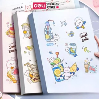 File Tài Liệu File Lá Học Sinh Deli A4 Bìa Kẹp Lá Tệp Đựng Tài Liệu Đựng 30 40 Lá Họa Tiết Cute Màu Pastel