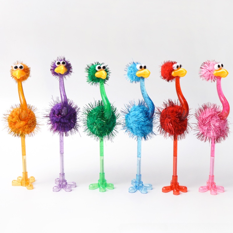 1 Bút Bi Đà Điểu Họa Tiết Hoạt Hình Sáng Tạo Cho Học Sinh Tiểu Học Và Trung Học