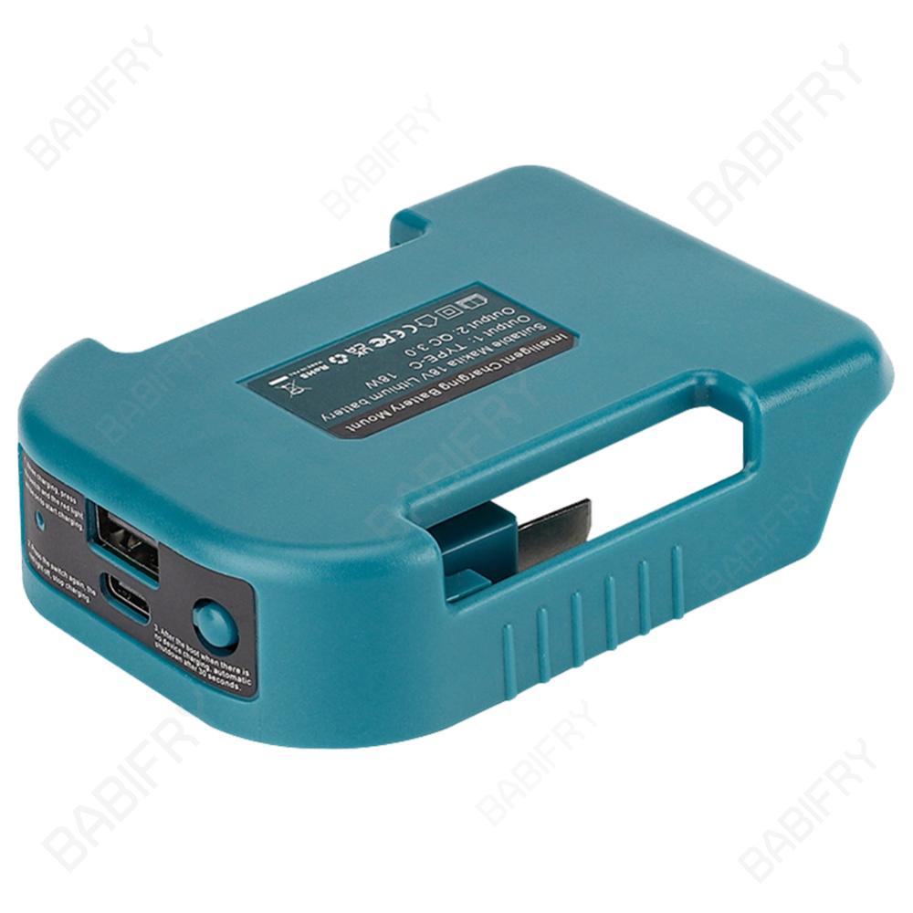 MAKITA Bộ Sạc Pin li-ion 18v qc3.0 + usb type c Thay Thế Cho Pin li-ion pd18w qc3.0