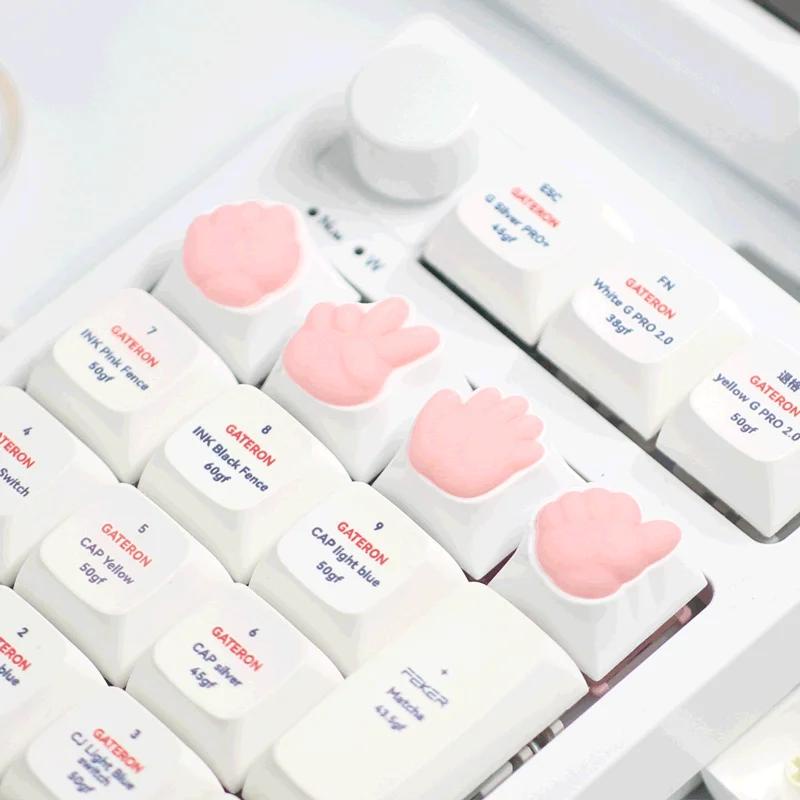 Bàn Phím Cơ akko Bằng Silicon Hình Bàn Chân Mèo Dễ Thương Cá Tính