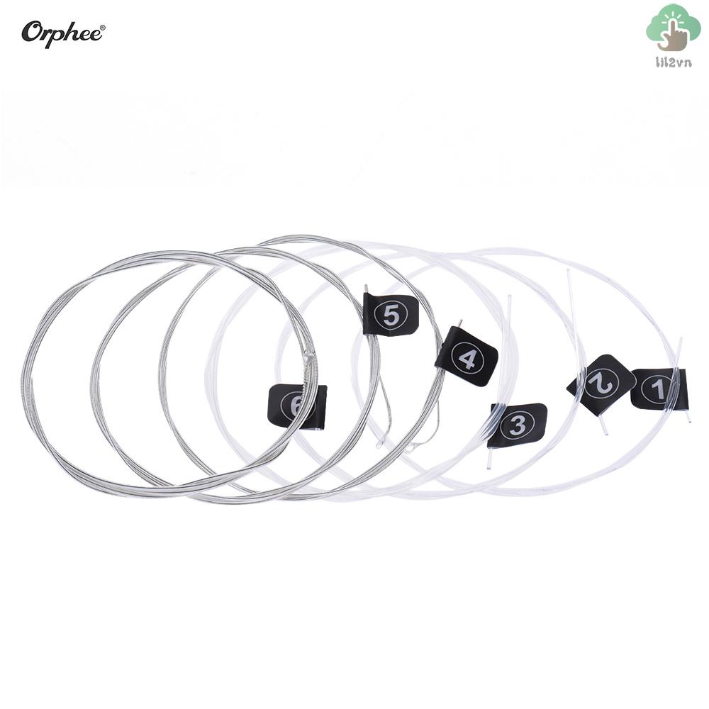 Orphee Bộ 6 Dây Đàn nylon nx35 Thay Thế Cho guitar Cổ Điển