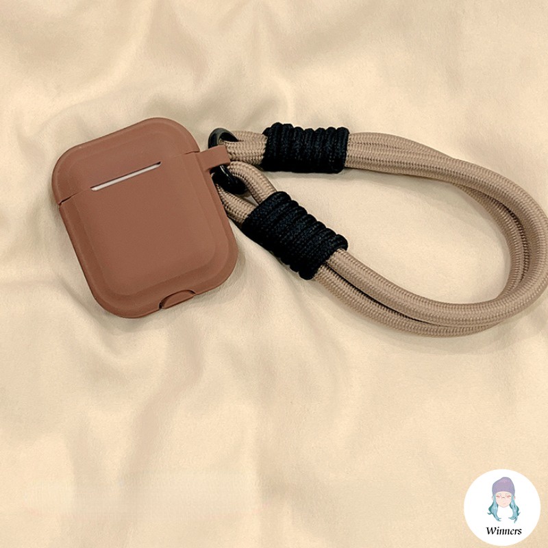 Vỏ Bảo Vệ Hộp Sạc Tai Nghe airpods pro 2 airpods 1 2 apple bluetooth Bằng Silicon Màu Trơn Hình Bánh macaron Dễ Thương