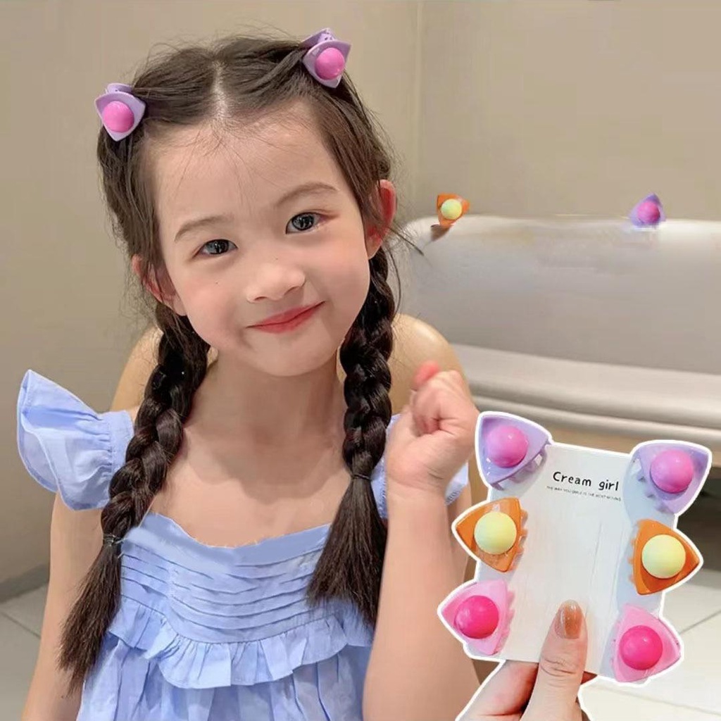 Mới Kẹp Tóc Tai Mèo Dễ Thương Cho Bé Gái