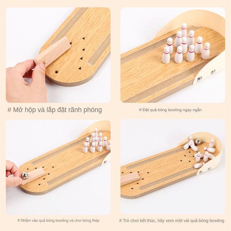 Bowling Gỗ mini