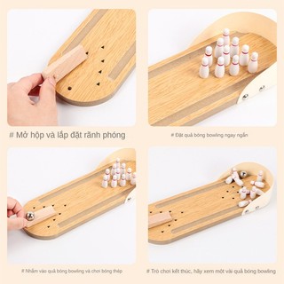 Bowling Gỗ mini