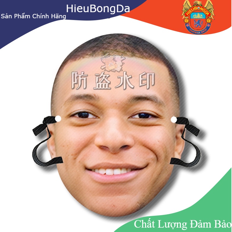 Mặt nạ Messi Ronaldo Neymar Mbappe , Kevin De Bruyner , Harry Kane dành cho fan hâm mộ các siêu sao bóng đá
