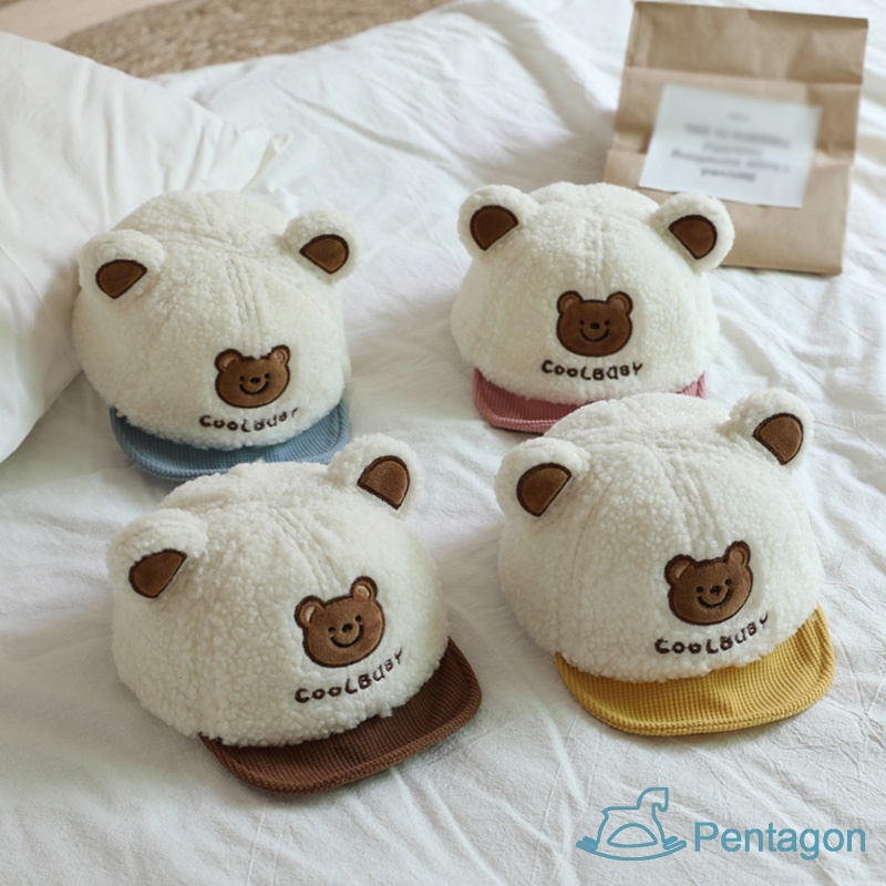 Mũ Lưỡi Trai Da Cừu Mềm Mại Giữ Ấm Mùa Đông Dành Cho Trẻ Em