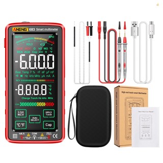 Vạn năng kế kỹ thuật số aneng 683 6000 đếm màn hình cảm ứng lớn chống cháy có thể sạc lại ncv