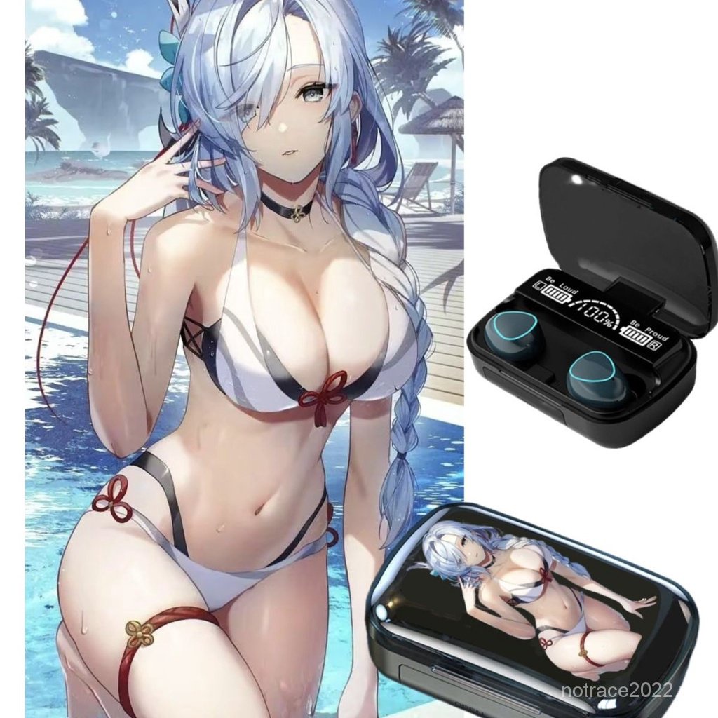 ★Genshin Impact★Shenhe Tai Nghe bluetooth Không Dây Chơi game merchandise Có Màn Hình Kỹ Thuật Số