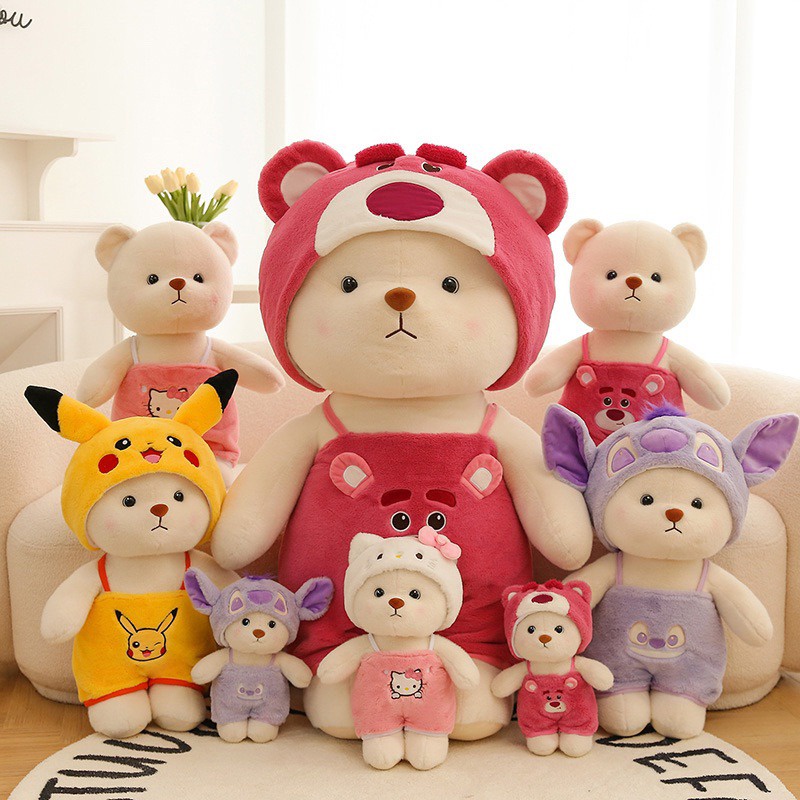 Bộ Đồ Hóa Trang Gấu teddy / Gấu / Dâu Tây / Mèo kitty / Gấu Bông teddy lena