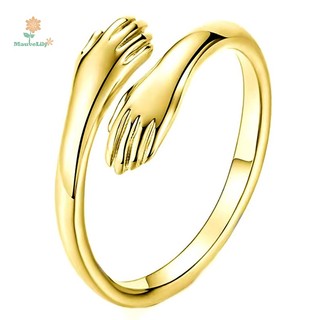 Nhẫn hở mạ bạc 925 hình hoa lily thời trang