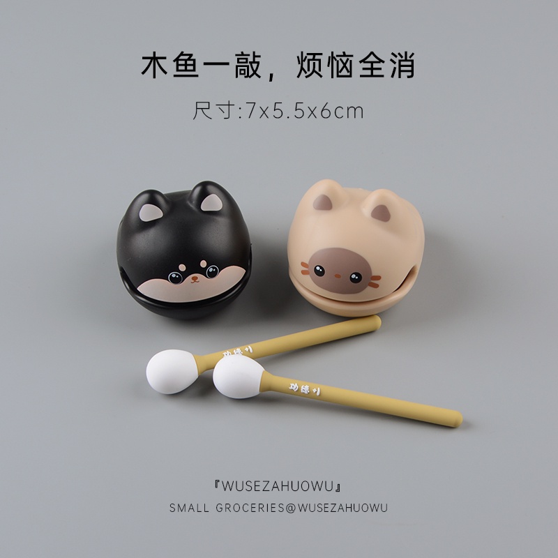 Chú Chó shiba inu Bằng Gỗ Dễ Thương Dùng Trang Trí Bàn Làm Việc