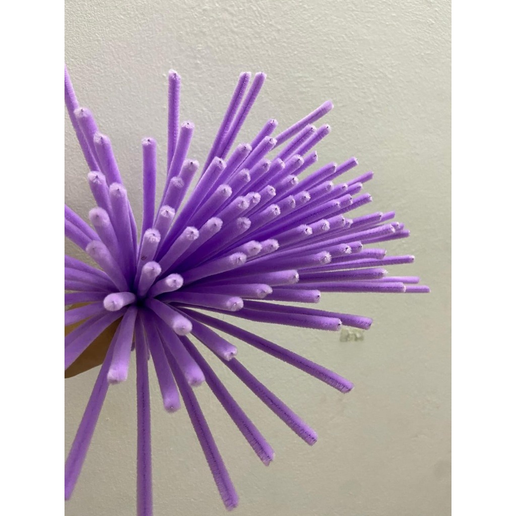 Set 100 Dây kẽm nhung màu pastel làm đồ trang trí handmade, Dây kẽm lông làm đồ chơi thủ công cho bé