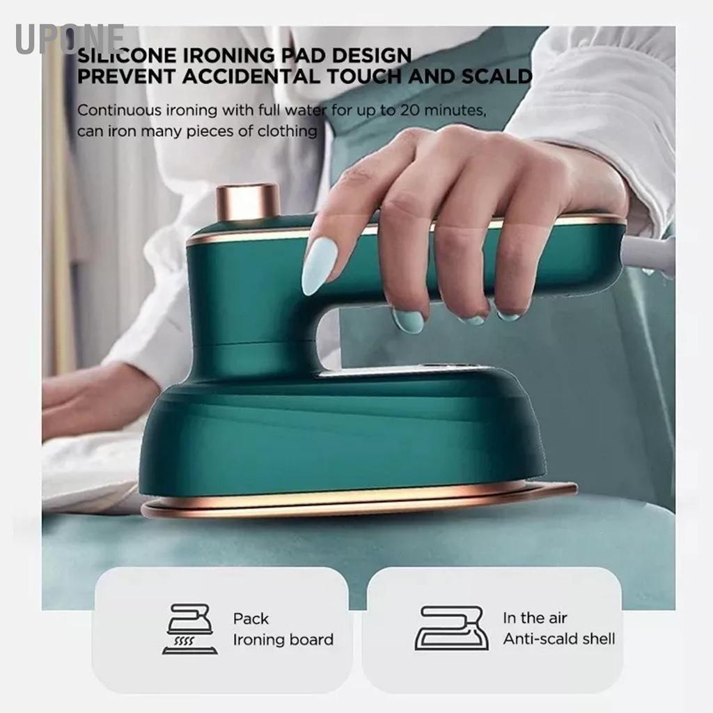 UPONE Bàn Là Hơi Nước Tay Cầm Xoay Khô Ướt 2 Trong 1 Sử Dụng Điện Máy 110V‑220V 38W Cho Gia Đình