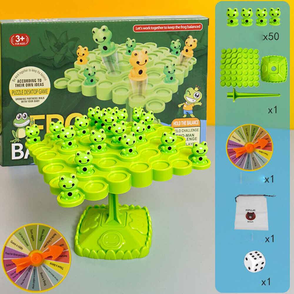 Table Games Frog Balance Tree Multiplayer Game Kids Educational Toy Parent-Child Interaction Children's Puzzle
