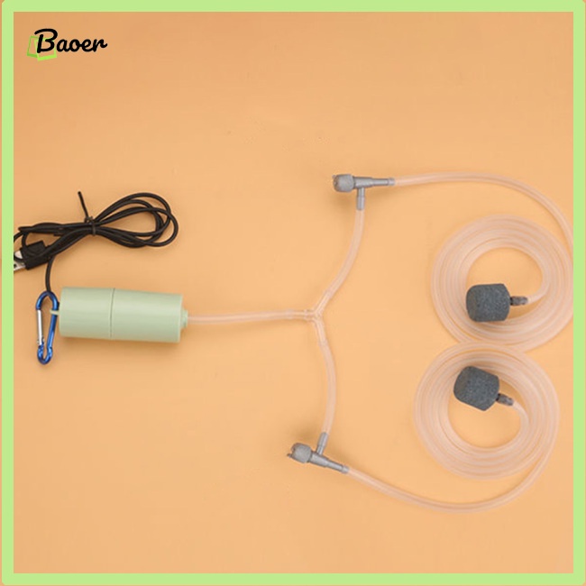 Máy Bơm Oxy mini 100% Chính Hãng Sạc usb Không Gây Tiếng Ồn Cho Bể Cá