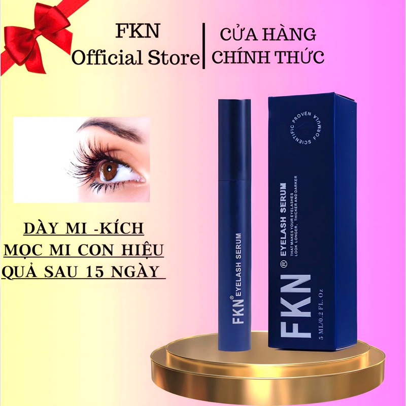 Serum dưỡng mi  FKN Eyelash Serum ban đêm 5ml mọc mi dài dày và cong