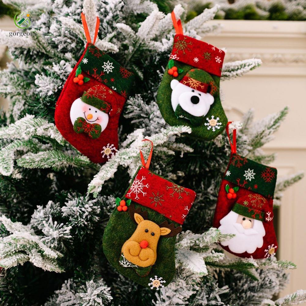 GORGEOUS~Useful Christmas Stocking Candy Decor Santa Accessory Hanging Ornament